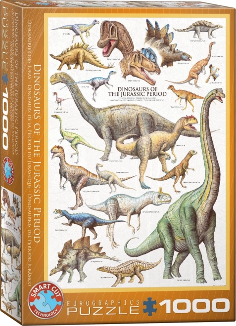 Puzzle Dinosauri del Giurassico 1000 pezzi