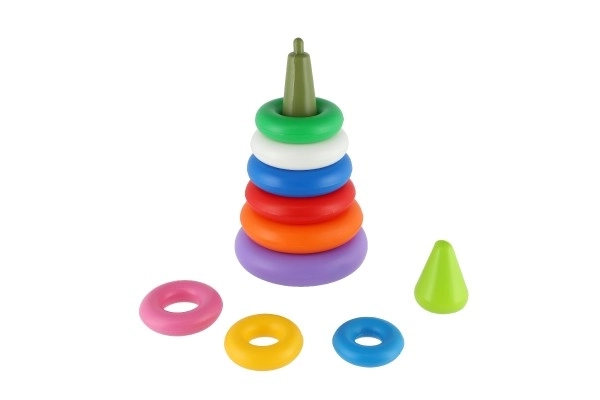 Piramide con anelli colorati per bambini