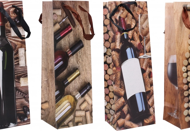 Sacchetto regalo per bottiglia medio, 12 × 35 × 10 cm, per tutto l’anno