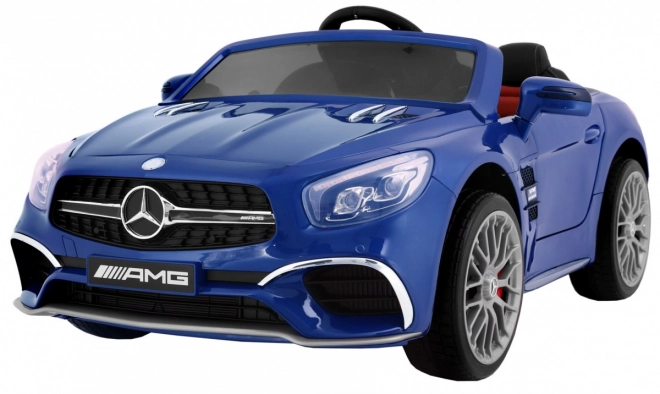 Mercedes AMG SL65 per bambini Colore blu + Telecomando + Portapacchi + Regolazione sedile + MP3 LED + Partenza lenta