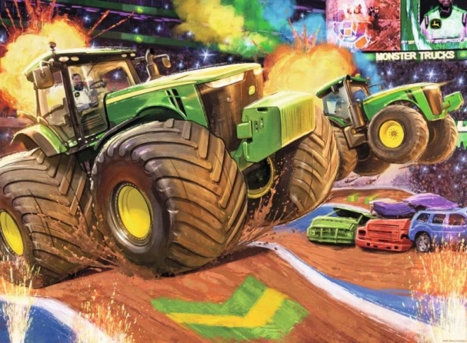 Puzzle Ravensburger John Deere Grandi Ruote XXL 100 Pezzi