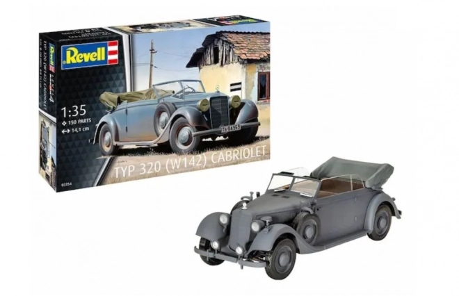 Modello di plastica Mercedes-Benz Typ 320 Cabriolet in scala 1/35