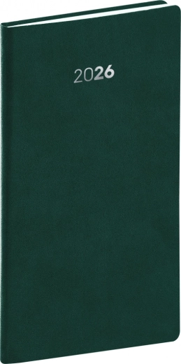 Diario tascabile verde Balakon 2026 9 x 15,5 cm