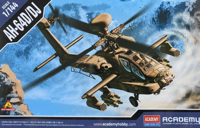 Modello in plastica AH-64D Apache