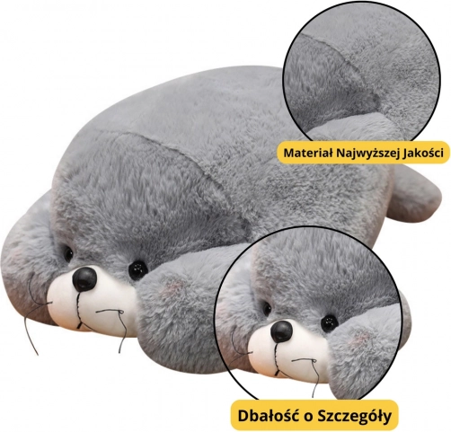 Foca grigia di peluche coccolosa 29 cm