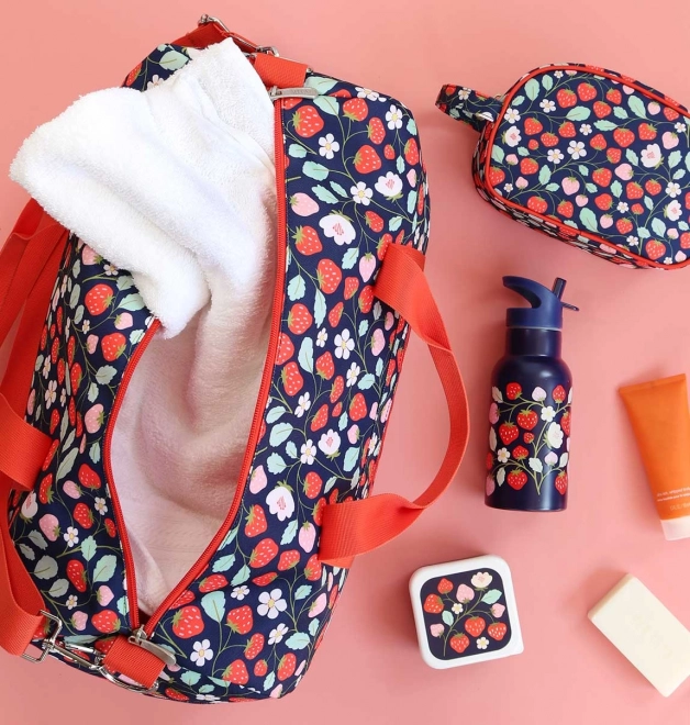 Borsa da viaggio per bambini di A Little Lovely Company – Fragole