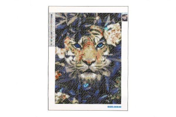 Pittura Diamante Tigre Nascosto 30x40 cm
