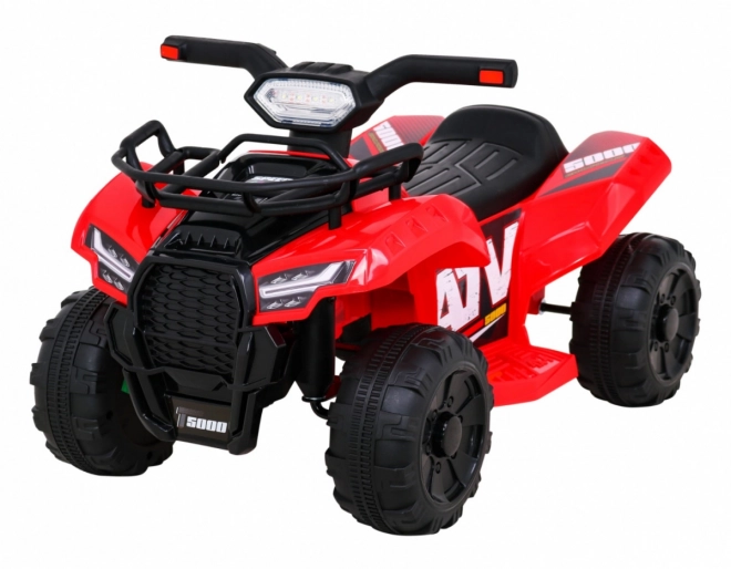 Quad elettrico per bambini rosso con motore 25W e MP3 USB