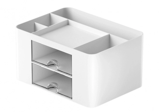 Organizer bianco da scrivania con cassetti