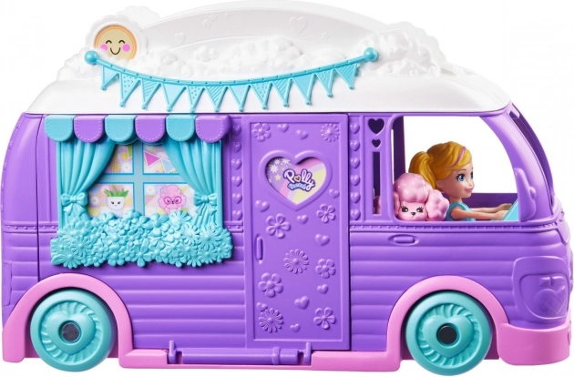 Polly Pocket Van per Glamping con Bambola