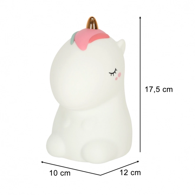 Lampada notturna silicone bambini unicorno RGB