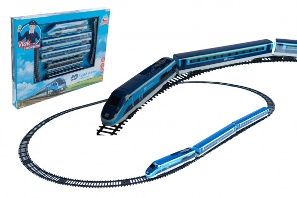 Set treno České dráhy con binari 23 pezzi a batteria con suono e luce