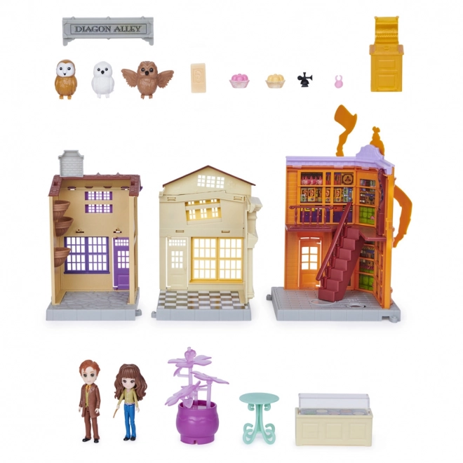 Harry Potter set giocattolo Diagon Alley con figurine