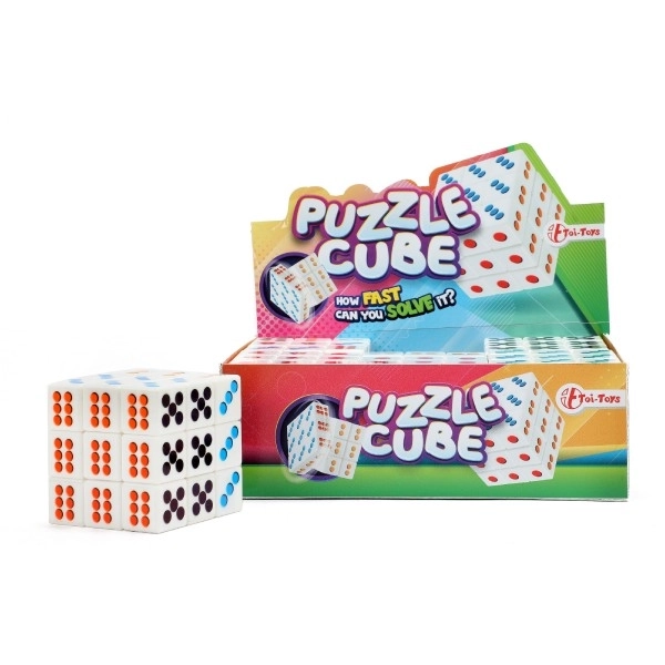 Cubo puzzle 3x3x3 con punti colorati