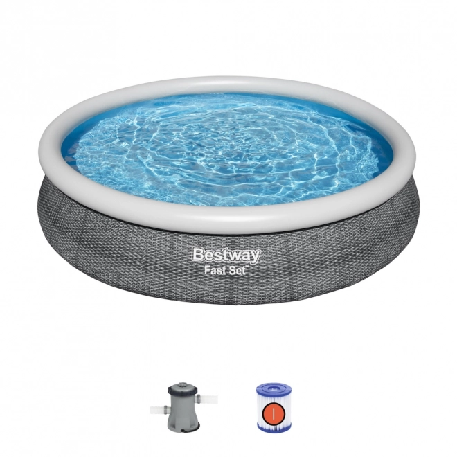 Piscina fuoriterra Bestway facile da montare 366 x 76 cm