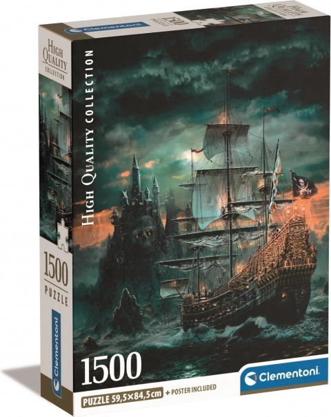 Puzzle 1500 pezzi Nave Pirata Compatta