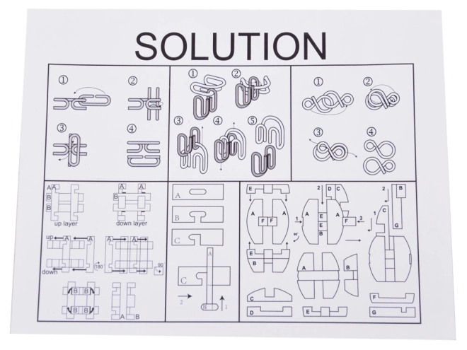 Puzzle Logici Metallici Układanka