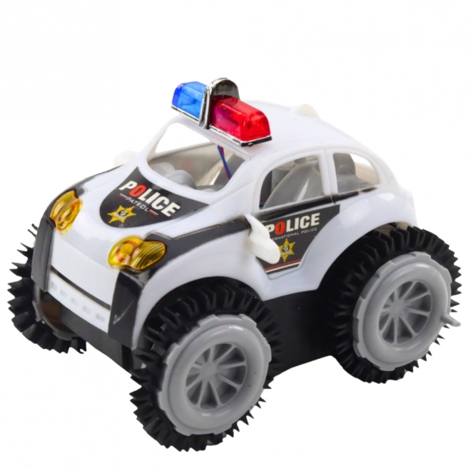 Macchina della polizia con luci e suoni