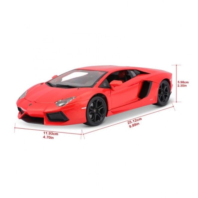 Lamborghini Aventador LP700-4 Plus in metallo arancione metallizzato