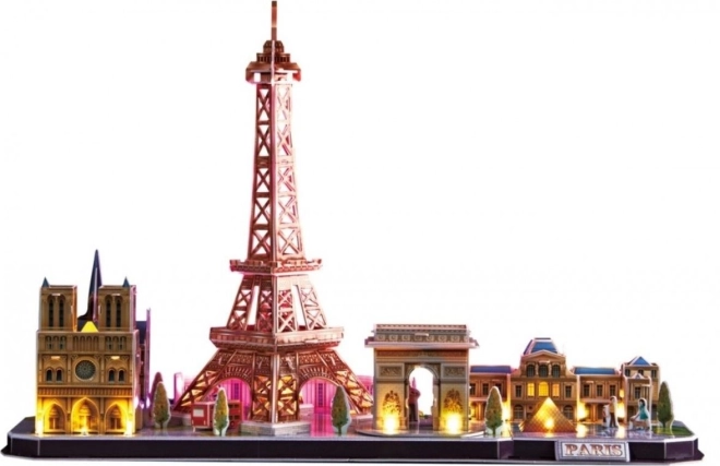 CubciFun Puzzle 3D Luminoso Panorama di Parigi