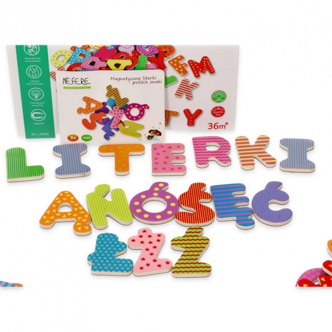Lettere magnetiche con caratteri polacchi