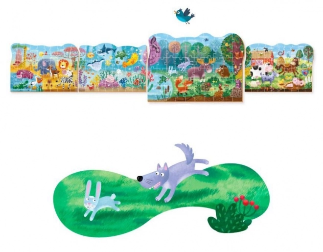 Puzzle Animali del Bosco 60 Pezzi