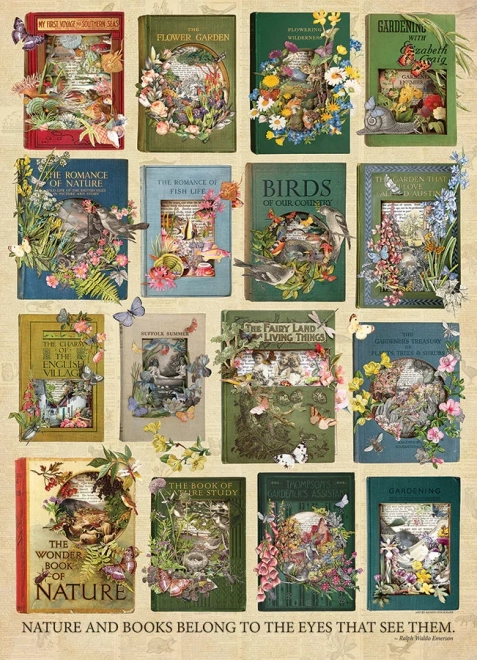 Puzzle Natura nei Libri 1000 Pezzi