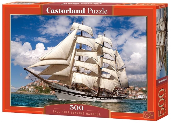 Puzzle Veliero che Lascia il Porto 500 Pezzi