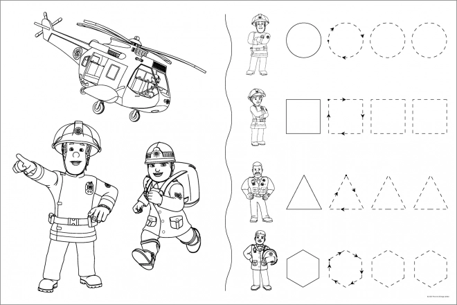 Puzzle doppio lato Sam il pompiere e il suo team SUPER MAXI 24 pezzi