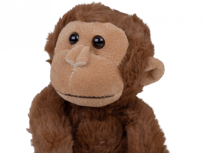 Mascotte di scimmia appesa marrone 40 cm