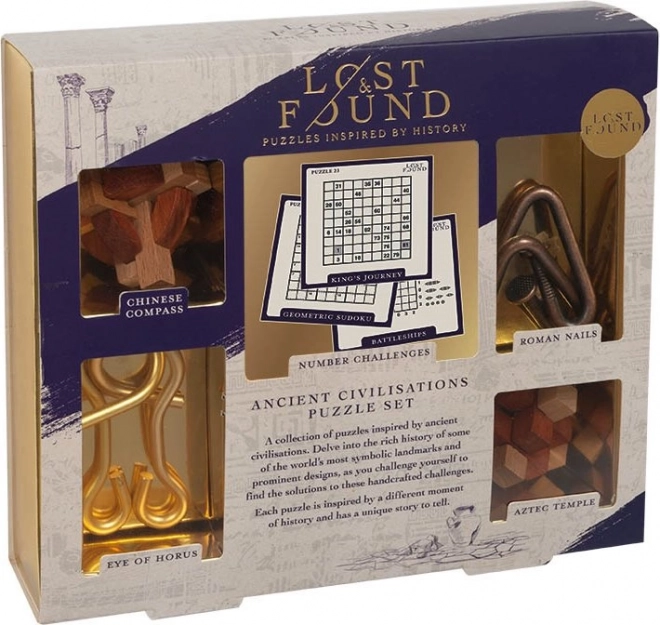 Gioco di Logica Antica Civiltà 5in1 di Professor Puzzle