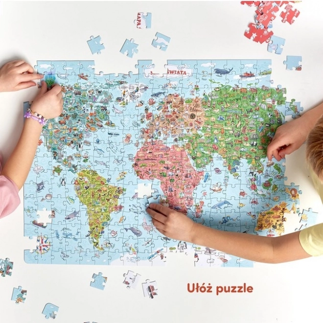 Puzzle degli esploratori - Mappa del mondo