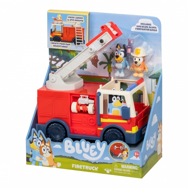 Set di personaggi Bluey Camion dei pompieri