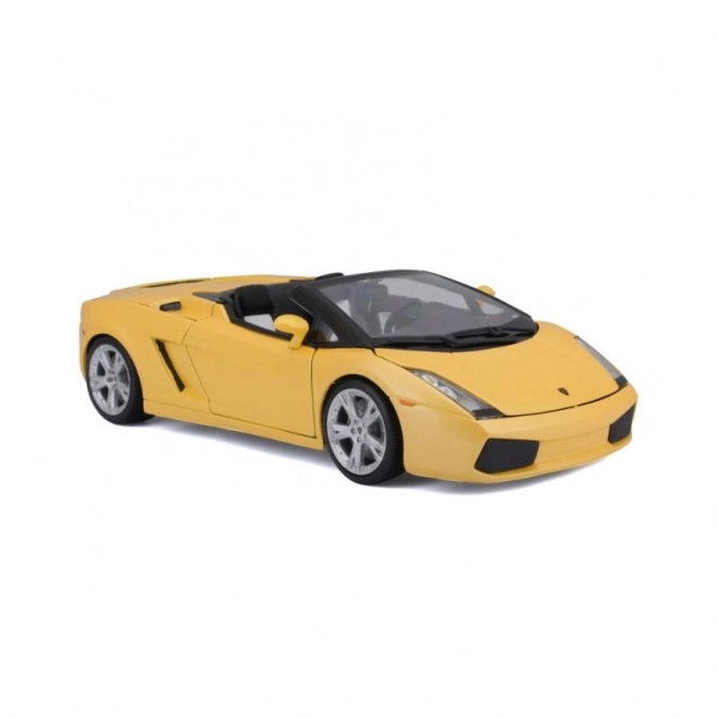 Lamborghini Gallardo Spyder Giocattolo Metallo Giallo Scala 1:18