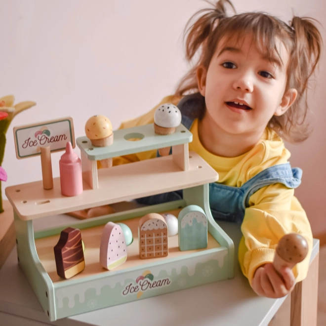 Stallo Gelateria in Legno Tooky Toy