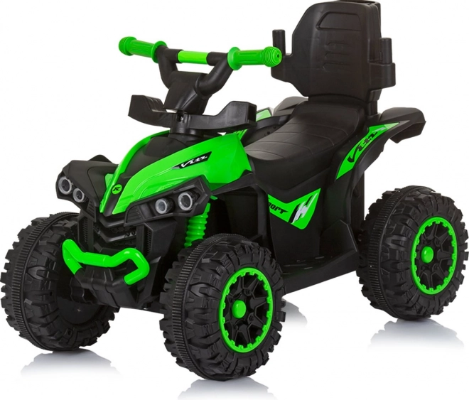 Chipolino cavalcabile ATV con tettoia e asta di guida verde