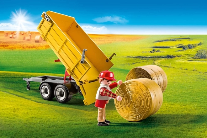 Set di figure paese 9317 Trattore con rimorchio