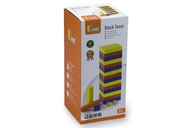 Torre in legno colorata 48 pezzi