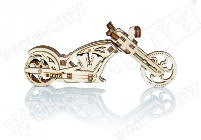 Puzzle 3D in Legno Motocicletta Chopper