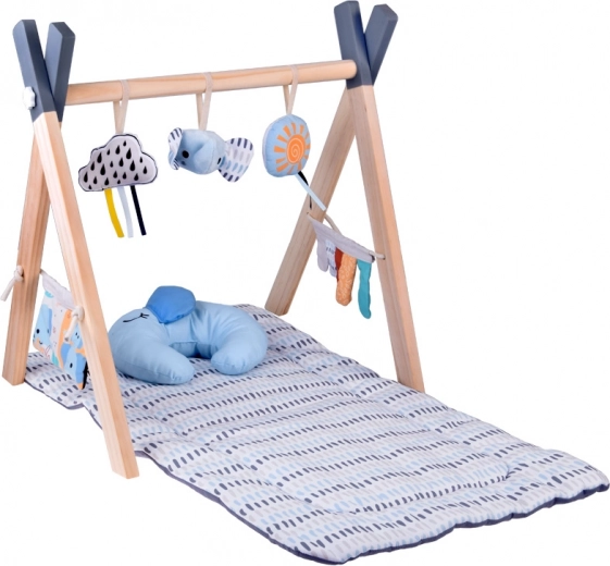 Struttura in legno naturale per un gioco sicuro