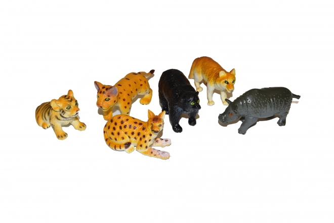 Animali Safari Set 6 Pezzi 8 cm