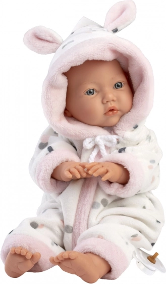 Bambola realistica bebè LITTLE BABY con corpo in tessuto morbido 32 cm