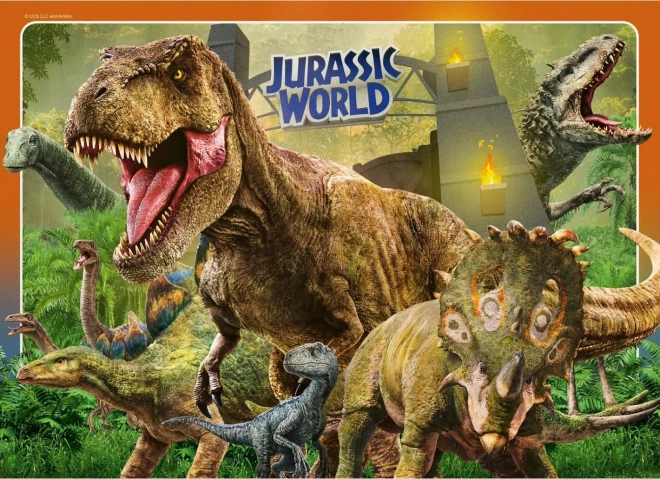 Puzzle Jurassic World 4x100 pezzi