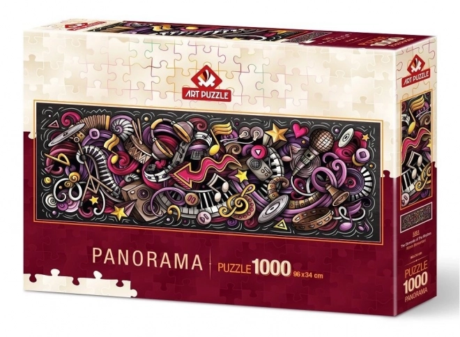 Puzzle panoramico elementi del ritmo 1000 pezzi