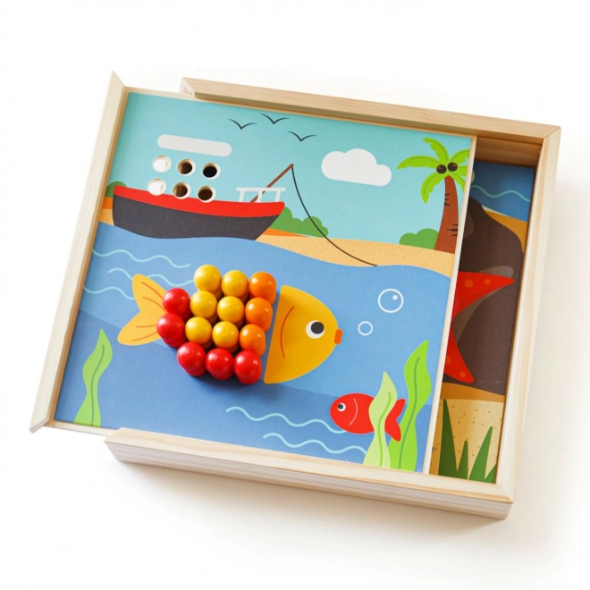 Bigjigs Toys mosaico di legno spiaggia