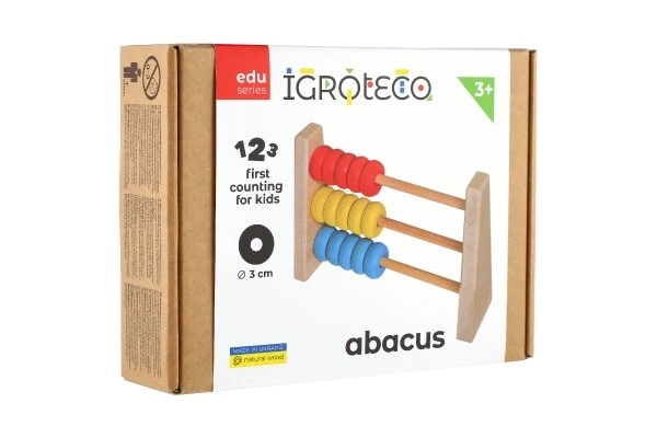 Contatore di legno colorato per bambini