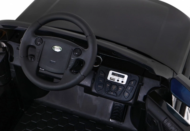 Land Rover Discovery Auto elettrico per bambini nero + telecomando + ruote EVA + avvio lento + radio MP3