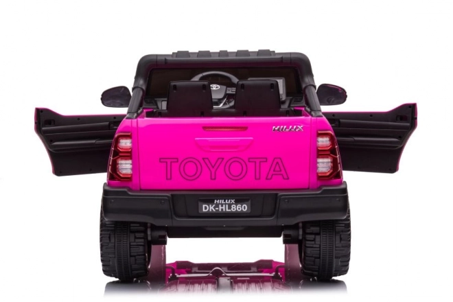 Auto elettrico per bambini Toyota Hilux Rosa