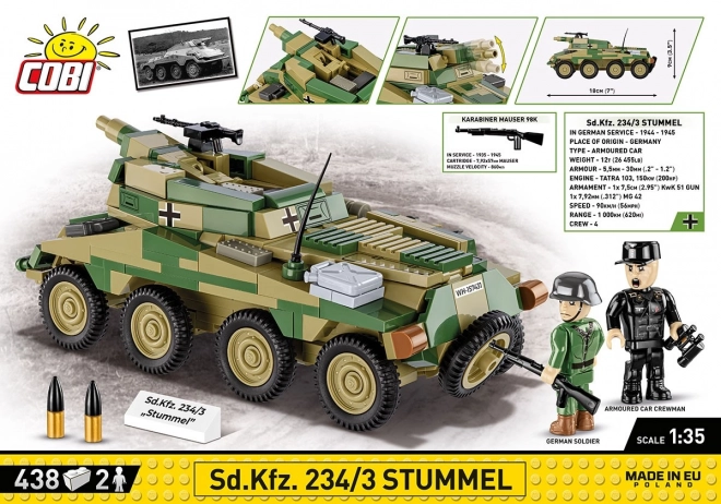 Modello storico Sd.Kfz. 234/3 Stummel