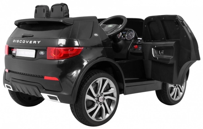 Land Rover Discovery per bambini nero + Telecomando + Cinture di Sicurezza a 5 Punti + Regolazione Sedile + EVA + MP3 LED